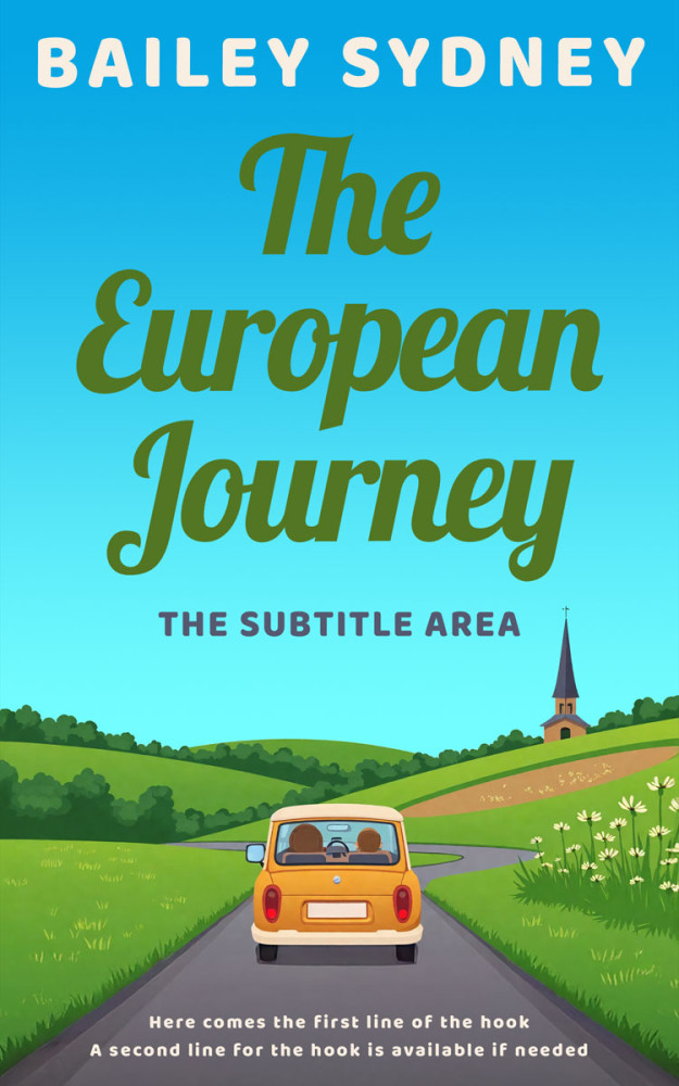 Front view of Picton Blue #335747 - Premade Travel Book Cover