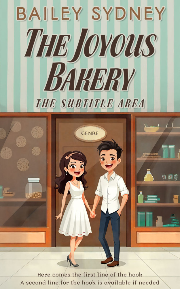 Front view of Foggy Gray #335750 - Premade Romance Book Cover