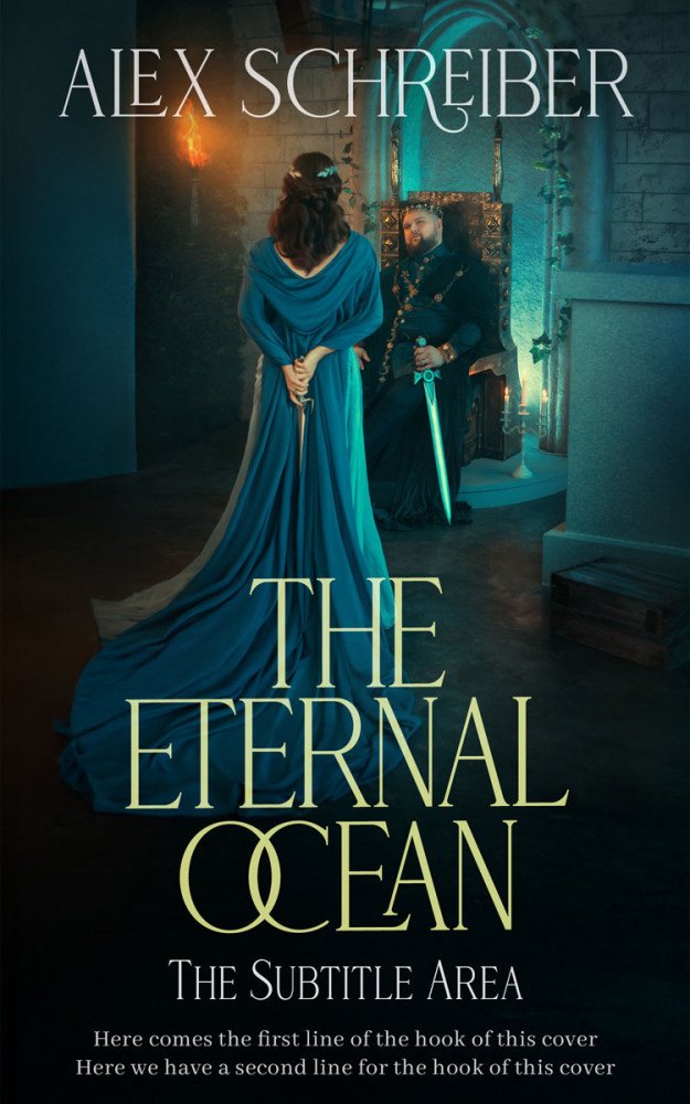 Front view of Aztec #33601 - Premade Fantasy Book Cover