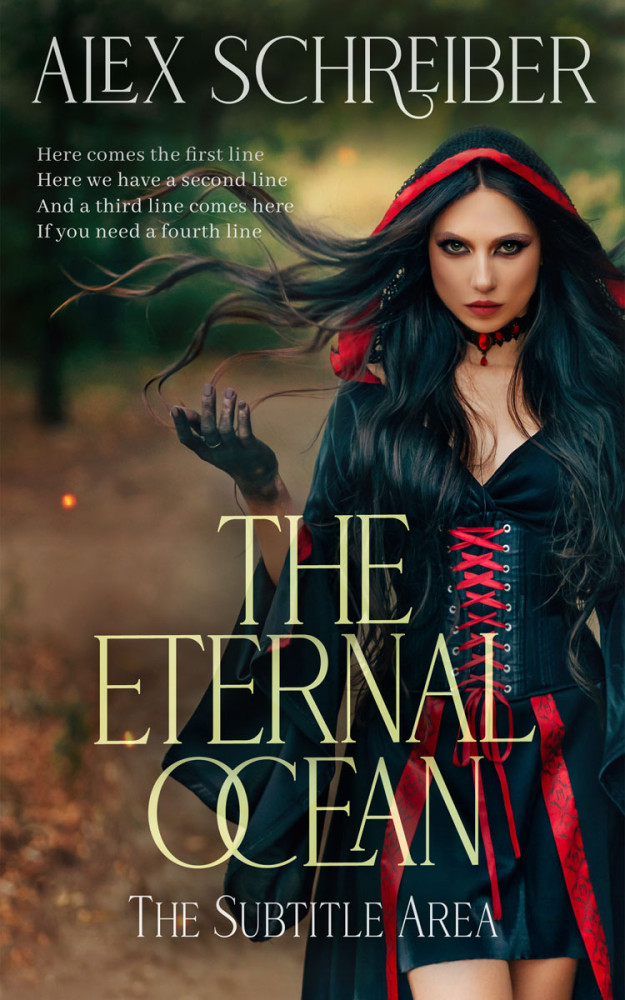 Front view of Racing Green #33608 - Premade Fantasy Book Cover