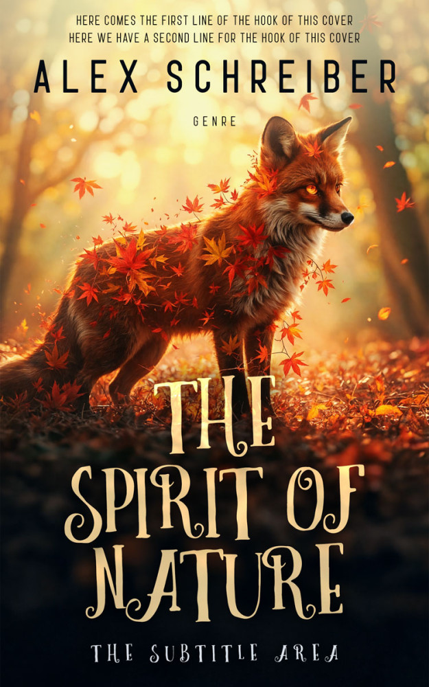 Front view of Cod Gray #33620 - Premade Fantasy Book Cover