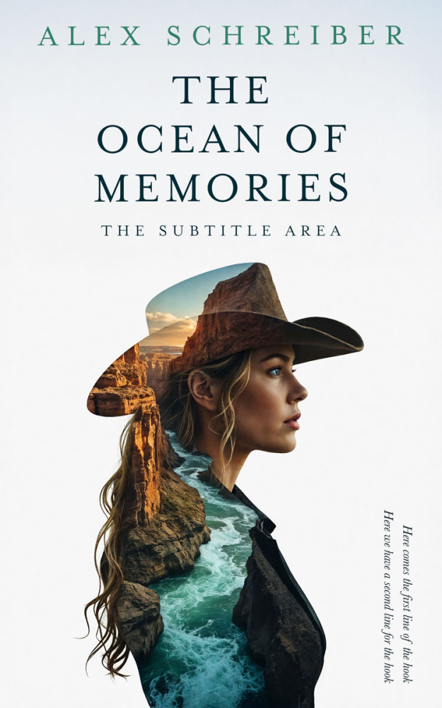 Front view of Lunar Green #33688 - Premade Surreal Book Cover