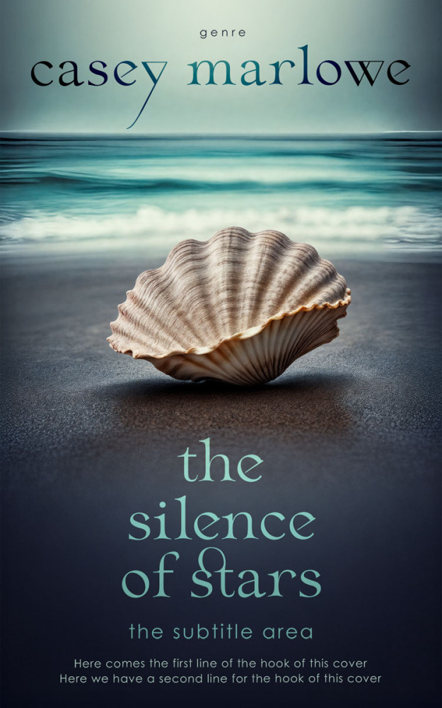 Front view of Outer Space #33726 - Premade Poetry Book Cover