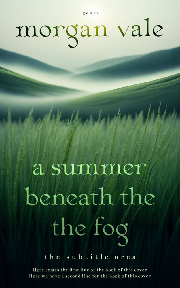 Front view of Periglacial Blue #33734 - Premade Literary Fiction Book Cover