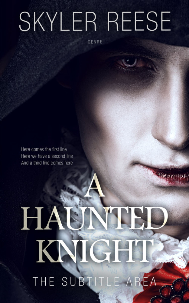 Front view of Steel Gray #33905 - Premade Horror Book Cover