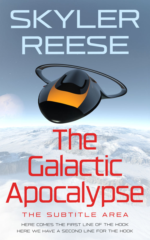 Front view of Botticelli #34015 - Premade Apocalyptica Book Cover