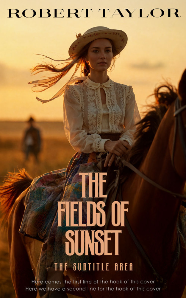 Front view of Tacao #34109 - Premade Western Book Cover