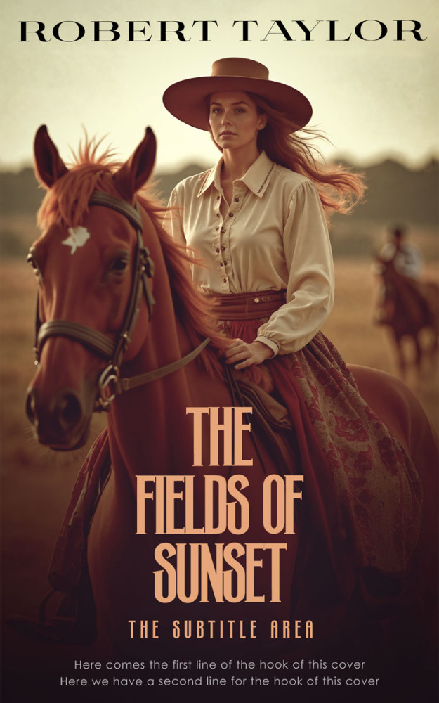 Front view of Crater Brown #34110 - Premade Romance Book Cover