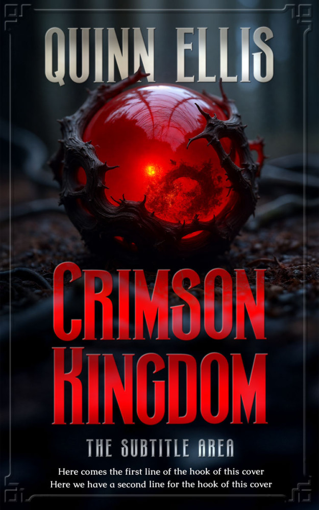 Front view of Flush Mahogany #34132 - Premade Fantasy Book Cover