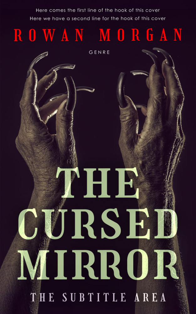 Front view of Gondola #34185 - Premade Horror Book Cover