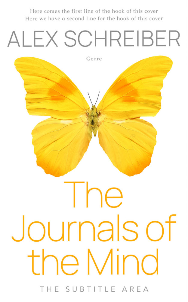 Front view of Lightning Yellow #34324 - Premade Self-Improvement & Self-Help Book Cover