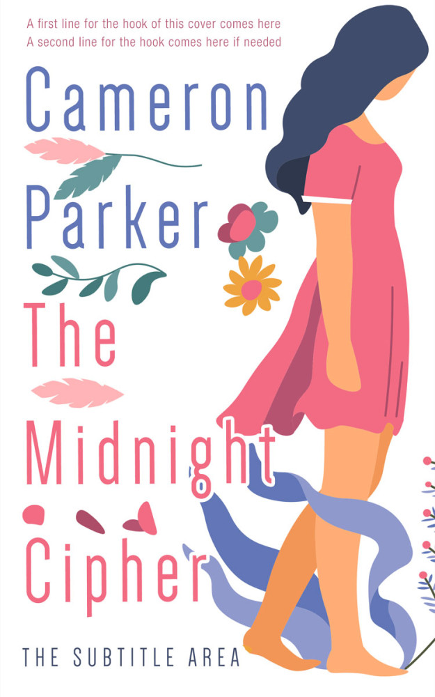 Front view of Kashmir Blue #34345 - Premade Teen & Young Adult Book Cover