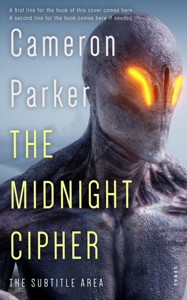 Front view of Bright Gray #34349 - Premade Mystery & Thriller & Suspense Book Cover