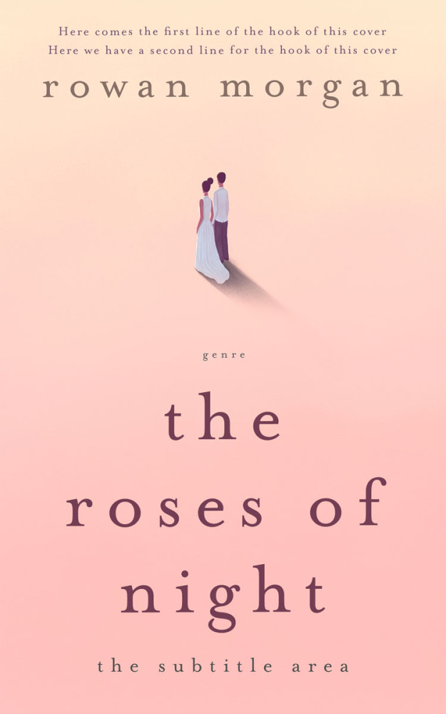 Front view of Apricot Peach #34383 - Premade Romance Book Cover