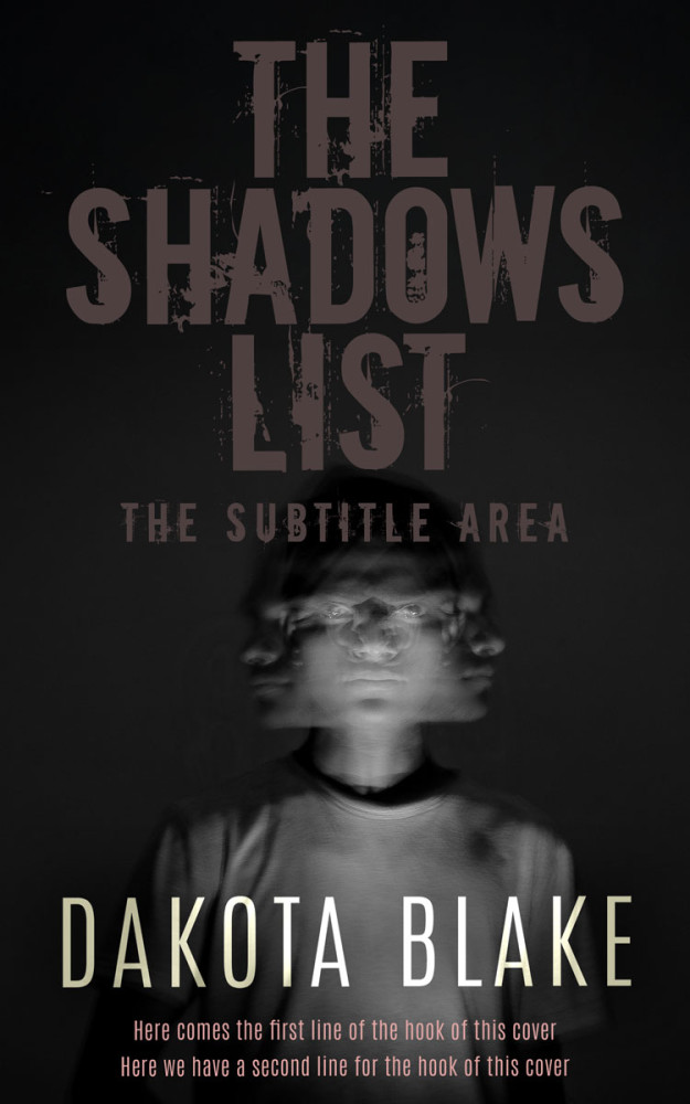 Front view of Cod Gray #34474 - Premade Horror Book Cover