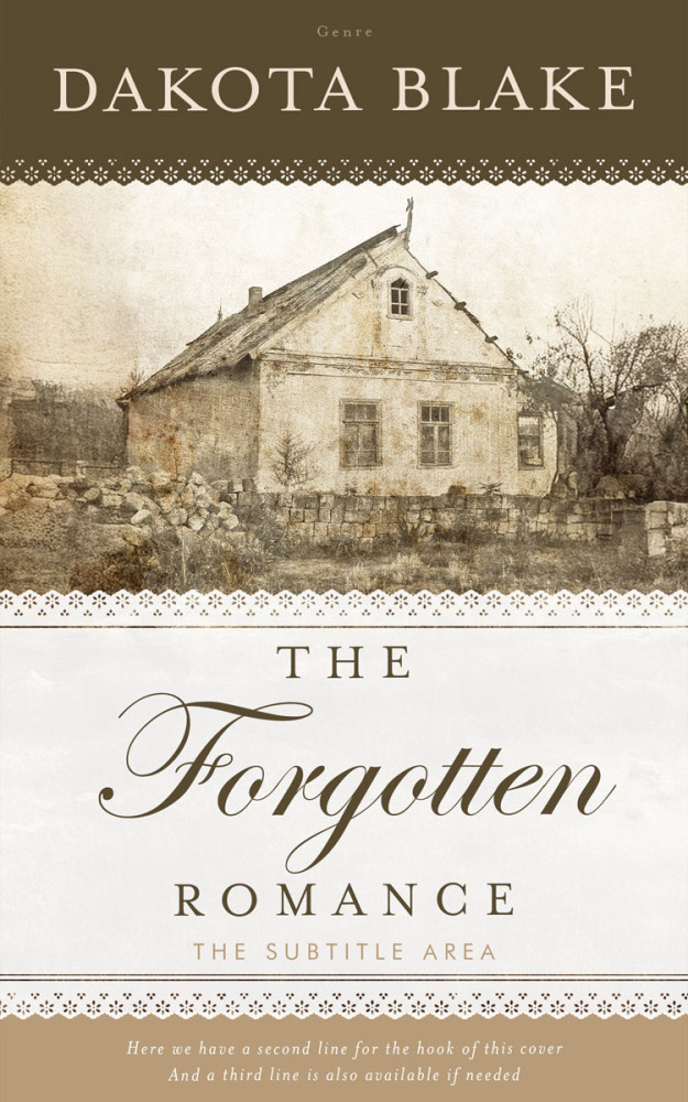 Front view of Millbrook #34619 - Premade Romance Book Cover