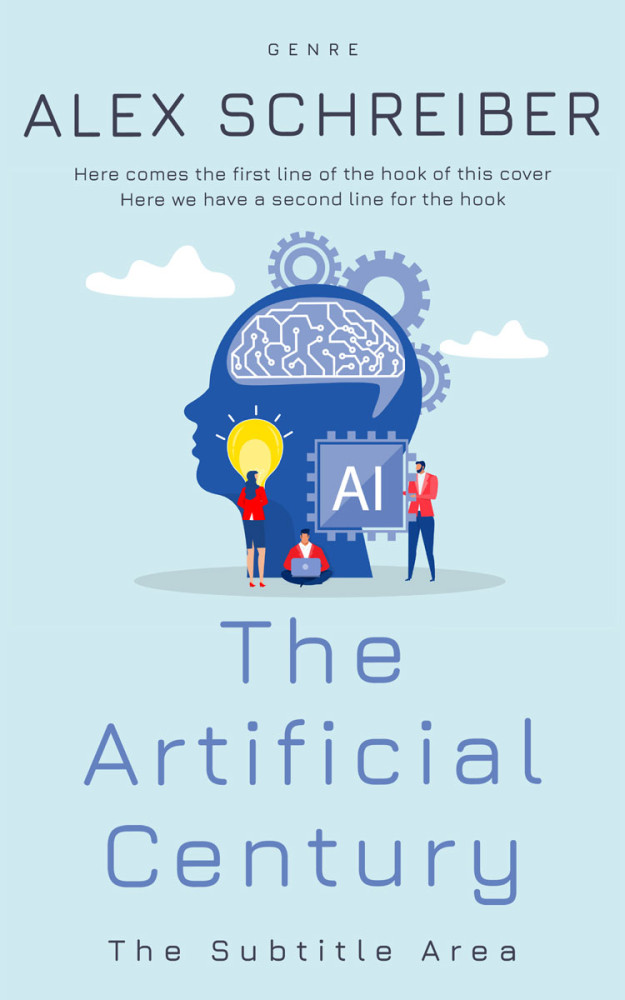 Front view of Jagged Ice #34642 - Premade Business Book Cover