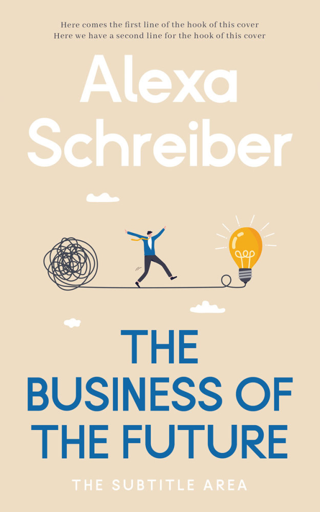 Front view of Double Spanish White #34662 - Premade Self-Improvement & Self-Help Book Cover