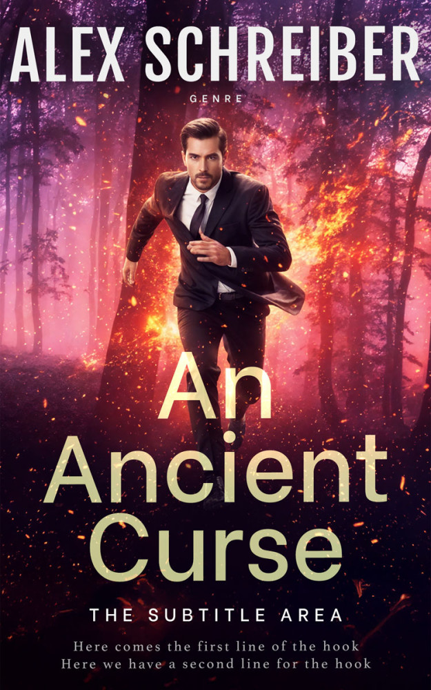 Front view of Petite Orchid #34884 - Premade Mystery & Thriller & Suspense Book Cover