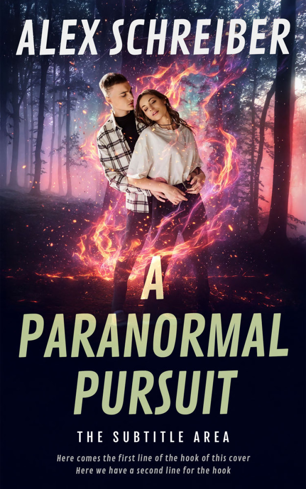 Front view of Eunry #34886 - Premade Romance Book Cover