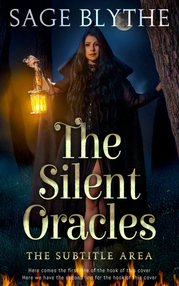 Front view of Woodsmoke #34899 - Premade Fantasy Book Cover