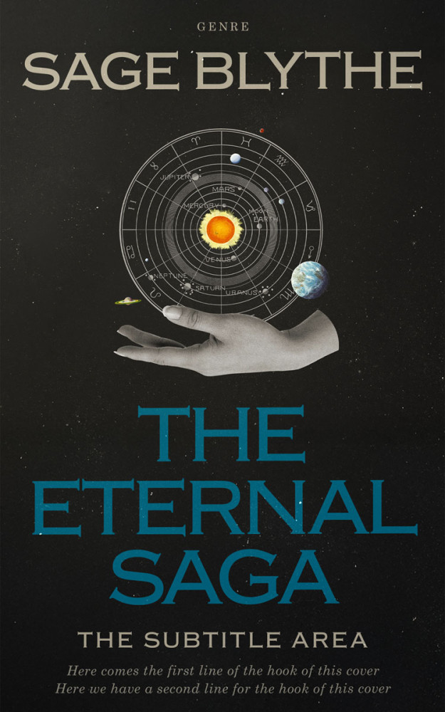 Front view of Outer Space #34922 - Premade Science Fiction Book Cover