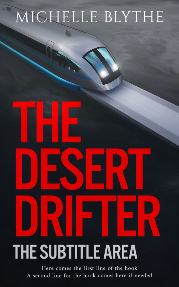 Front view of Persian Red #35196 - Premade Science Fiction Book Cover