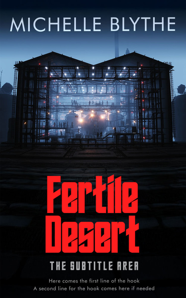 Front view of Bunker #35211 - Premade Science Fiction Book Cover