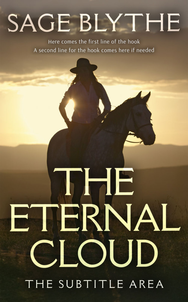 Front view of Lisbon Brown #35241 - Premade Western Book Cover
