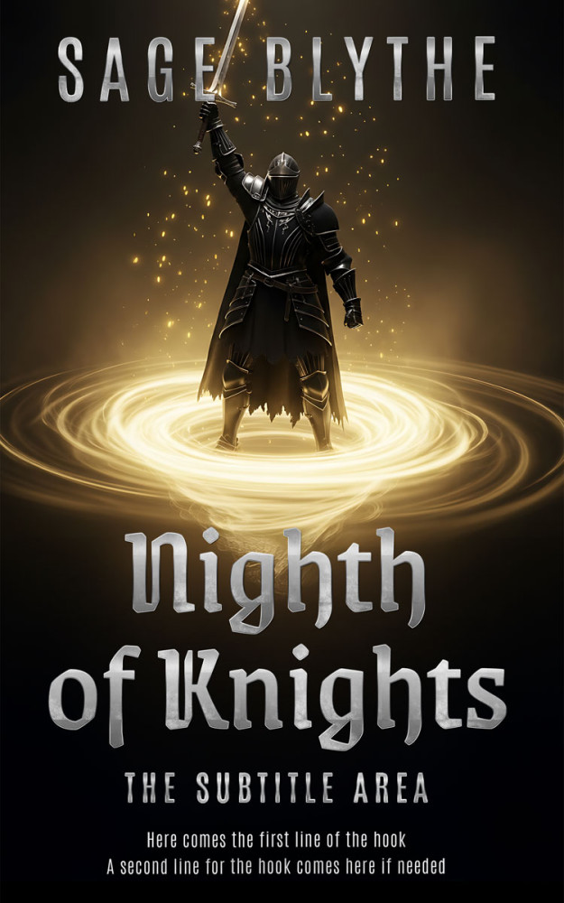 Front view of Rodeo Dust #35307 - Premade Fantasy Book Cover