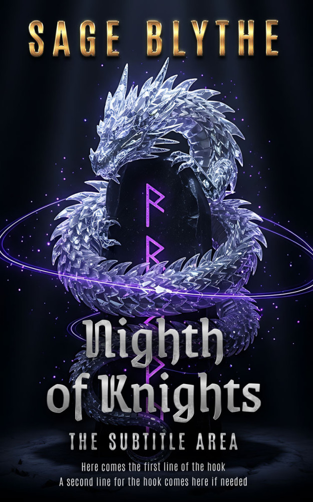 Front view of Vulcan #35310 - Premade Fantasy Book Cover