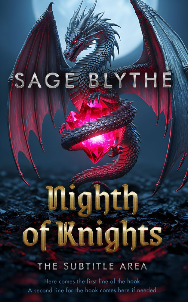 Front view of Charade #35317 - Premade Fantasy Book Cover