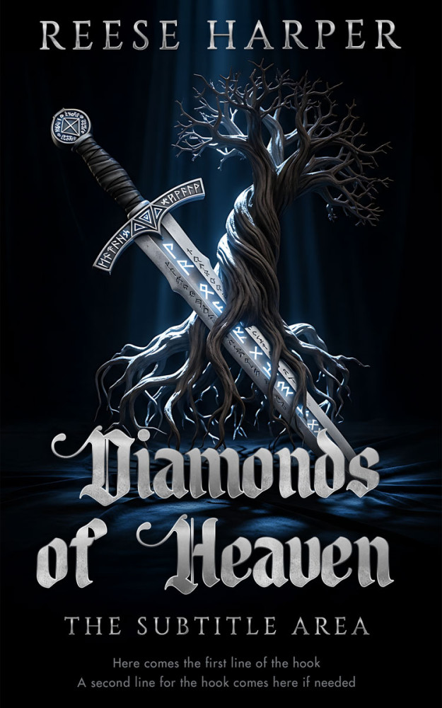 Front view of Bunker #35324 - Premade Fantasy Book Cover