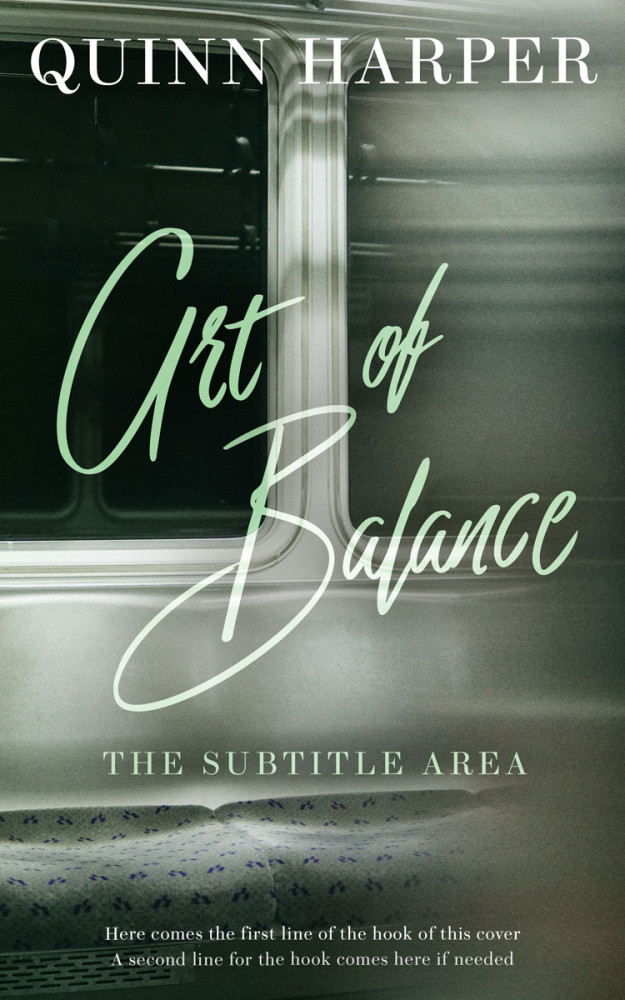 Front view of Lunar Green #35404 - Premade Abstract Book Cover