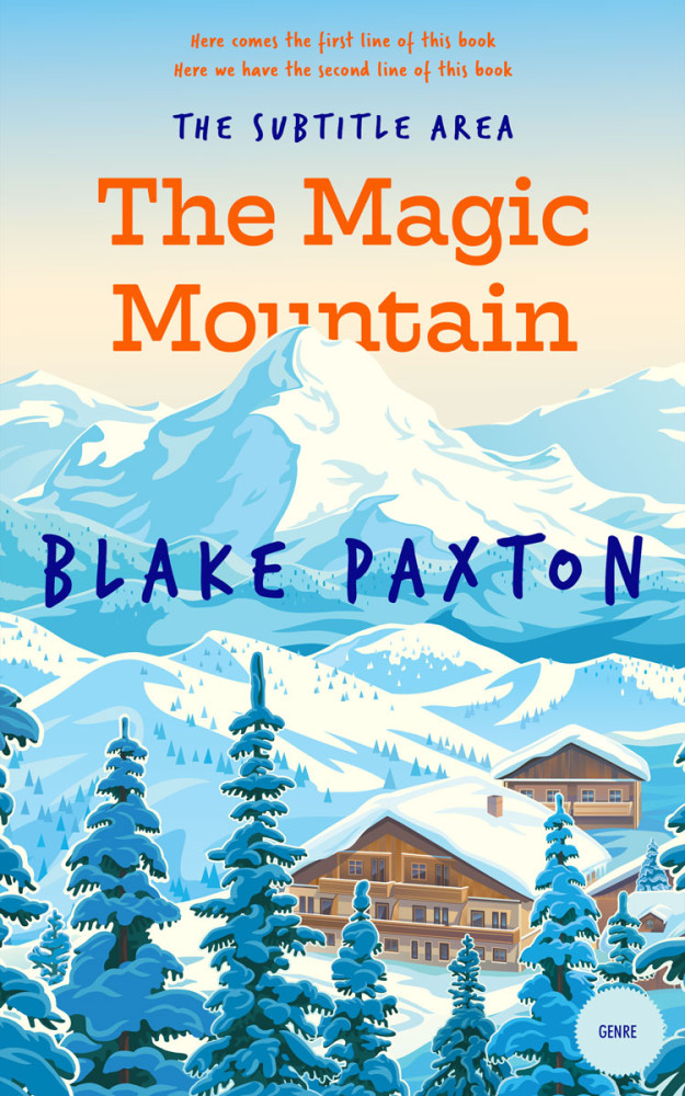 Front view of Edgewater #50013 - Premade Literary Fiction Book Cover