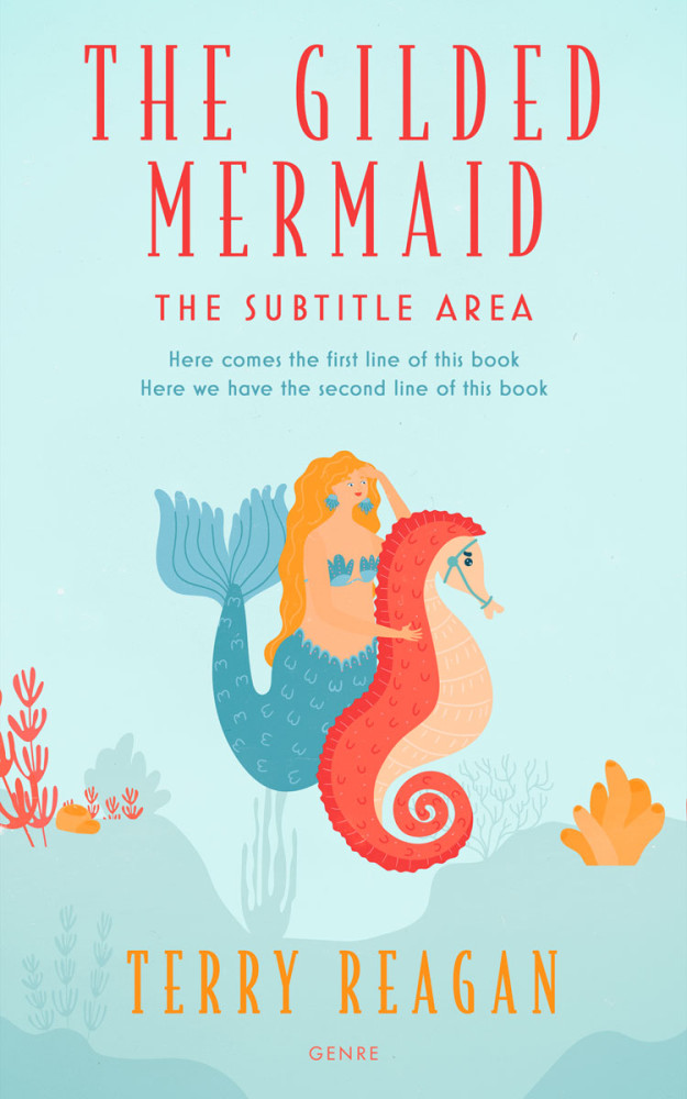 Front view of Jagged Ice #50017 - Premade Fantasy Book Cover