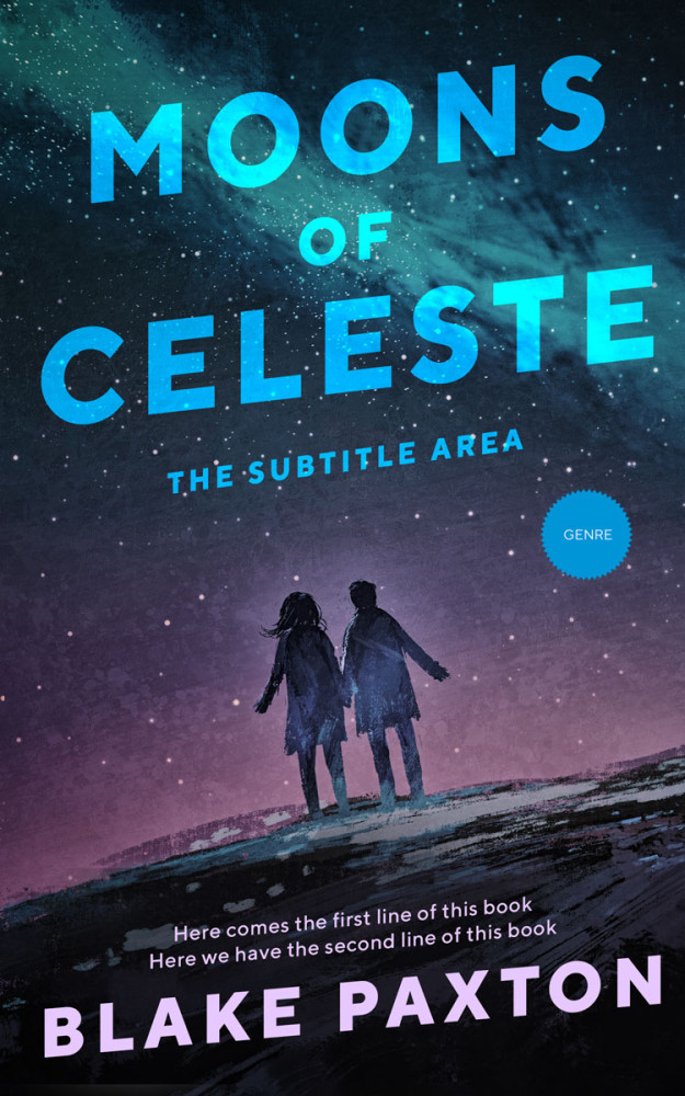 Front view of Ebony Clay #50033 - Premade Romance Book Cover