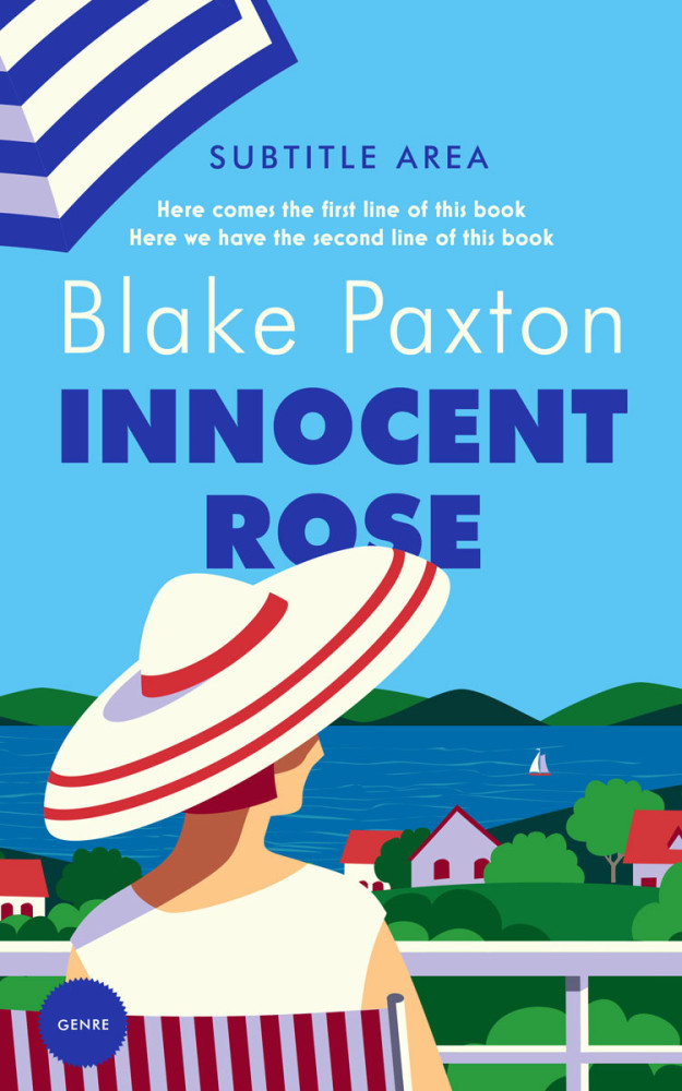 Front view of Oyster Pink #50038 - Premade Literary Fiction Book Cover