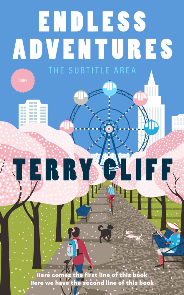 Front view of Havelock Blue #50052 - Premade Nature Book Cover