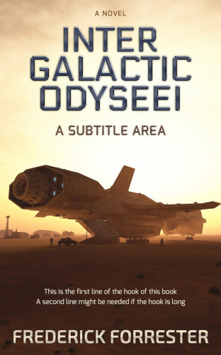 3D mockup of Albescent White #637 - Premade Science Fiction Book Cover