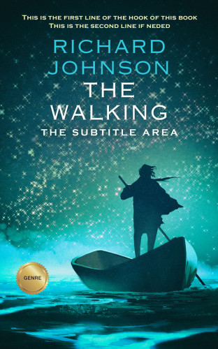 3D mockup of Tiber #1011 - Premade Abstract Book Cover