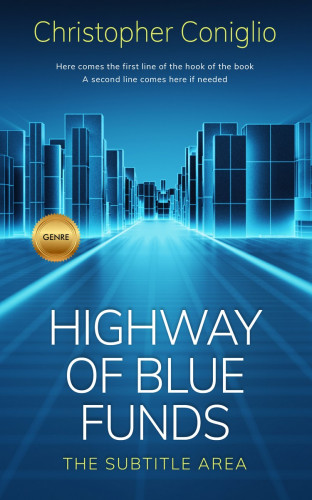 3D mockup of Chathams Blue #1321 - Premade Business Book Cover