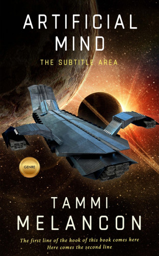 3D mockup of Gondola #1515 - Premade Science Fiction Book Cover