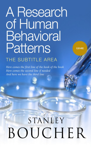 3D mockup of Steel Blue #1596 - Premade Science & Nature Book Cover