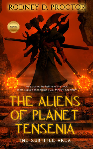 3D mockup of Clinker #1698 - Premade Fantasy Book Cover