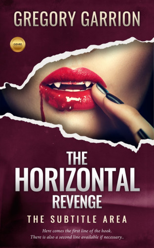 3D mockup of Wine Berry #1749 - Premade Horror Book Cover