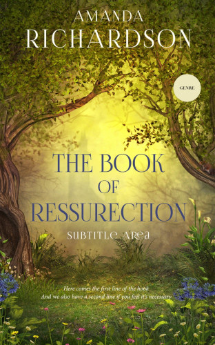 3D mockup of Thatch Green #1850 - Premade Fantasy Book Cover