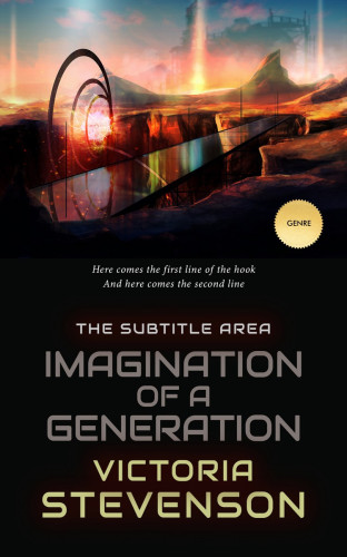 3D mockup of Tan #1940 - Premade Science Fiction Book Cover