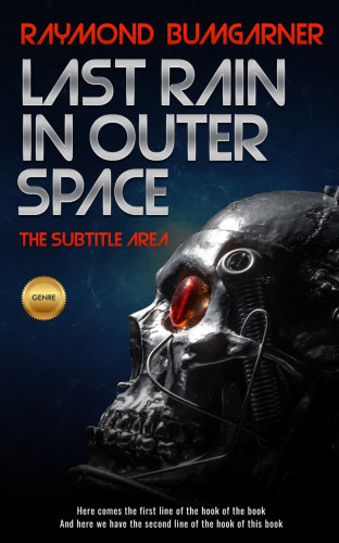 3D mockup of Ebony #2104 - Premade Science Fiction Book Cover