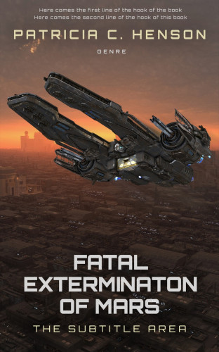 3D mockup of Taupe #2138 - Premade Science Fiction Book Cover